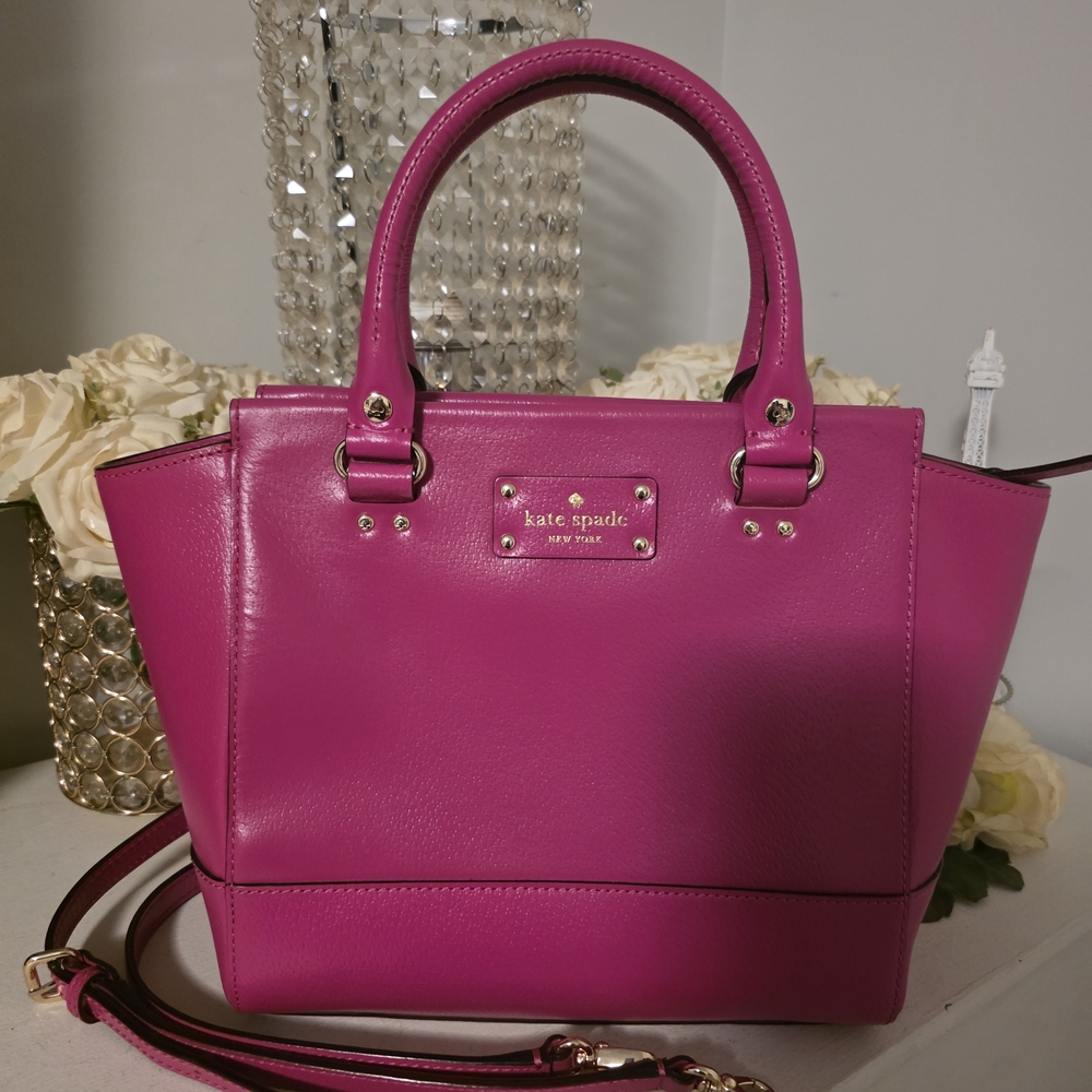 Kate Spade Fuchsia Leather Satchel